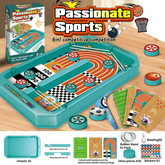 JOYCY 6-in-1 Passionate Sports Competitive Board Game for Kids | Indoor Multiplayer Action Game with Bowling, Basketball & More | Fun Skill Game