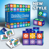 JOYCY Matching Master Game 3D Logic Block Matching with 100 Challenge Cards (Multicolor)