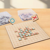 JOYCY Wooden Sequence XO Strategy Game Classic Logic Game for Kids & Adults Strategy & War Board Game