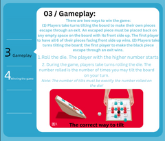 JOYCY Wobbling Chess – Strategy Board Game with Dice & Gravity-Based Moves | Interactive 2-Player Logic Board Game for Kids & Adults (24.7 x 24.8 cm)