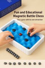 JOYCY Magnetic Board Game for Kids | Game Set with Magnetic Pieces | Fun Strategy Game for Kids & Family | Travel-Friendly Indoor Board Game