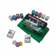 JOYCY Texas Hold’em Poker Set – 200-Piece Professional-Style Chip Kit with Cards, Dealer Buttons, and Table Mat | Complete Set for Game Nights & Casino-Style Play