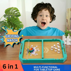 JOYCY 6-in-1 Passionate Sports Competitive Board Game for Kids | Indoor Multiplayer Action Game with Bowling, Basketball & More | Fun Skill Game