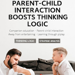 JOYCY Wooden Board Strategy Game | Brain Teaser Board Game for Kids & Adults | Classic 3D Logical Thinking Toy with Pegs & Sliding Walls | Montessori Learning Game