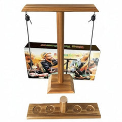 JOYCY Wooden Hook and Ring Toss Game | Fun 2-Player Ring Hook Battle Game for Adults & Kids | Indoor Bar Game for Home, Party, Family & Office (265g)