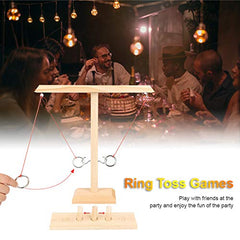 JOYCY Wooden Hook and Ring Toss Game | Fun 2-Player Ring Hook Battle Game for Adults & Kids | Indoor Bar Game for Home, Party, Family & Office (265g)