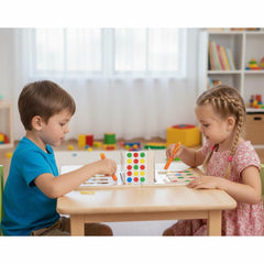 JOYCY Magnetic Logic Game – Color Matching Strategy Board for Kids & Adults | Brain-Boosting with Challenge Cards & Magnetic Pens