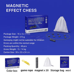 JOYCY Magnetic Attraction Board Game for Kids - Strategy Magnet Games (Magnet Game with Rope)