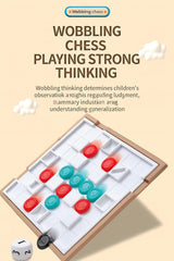 JOYCY Wobbling Chess – Strategy Board Game with Dice & Gravity-Based Moves | Interactive 2-Player Logic Board Game for Kids & Adults (24.7 x 24.8 cm)