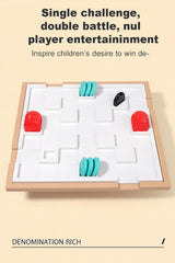 JOYCY Wobbling Chess – Strategy Board Game with Dice & Gravity-Based Moves | Interactive 2-Player Logic Board Game for Kids & Adults (24.7 x 24.8 cm)