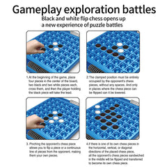 JOYCY Reversi Board Game for Kids and Adults | 2-Player Strategy Puzzle Game with 64 Double-Sided Discs and Storage Design | Intelligent Classic Game