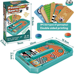 JOYCY 6-in-1 Passionate Sports Competitive Board Game for Kids | Indoor Multiplayer Action Game with Bowling, Basketball & More | Fun Skill Game