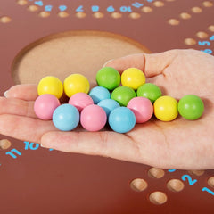 JOYCY Wooden Card Peg Board – Strategy & Movement Game for Groups | Smooth Finish | Classic Numbered Race Style