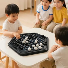 JOYCY Wrestle Chess Game – Strategy Board Game for Kids & Adults – Hexagon Push Chess with 2 Gameplay Modes – Ages 3+