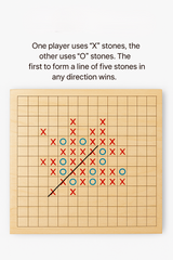 JOYCY Wooden Sequence XO Strategy Game Classic Logic Game for Kids & Adults Strategy & War Board Game