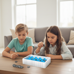 JOYCY Magnetic Board Game for Kids | Game Set with Magnetic Pieces | Fun Strategy Game for Kids & Family | Travel-Friendly Indoor Board Game