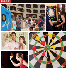 JOYCY 15-Inch Magnetic Dartboard Set with 6 Safe Darts Wall-Mount Dart Game- 36.5cm Party & Fun Board Game