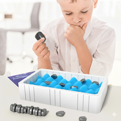 JOYCY Magnetic Board Game for Kids | Game Set with Magnetic Pieces | Fun Strategy Game for Kids & Family | Travel-Friendly Indoor Board Game