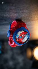 Joycy - Marvel Spider-Man Kids Digital Spinner & Projection Watch | Red & Blue Superhero Toy Watch with Rotating Bezel & Flip-Up Projector | Fun Action Images | Best Gift for Boys Ages 3+