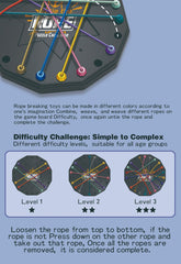 JOYCY Rope Untie Challenge Game Skill-Building for Focus, Logic, and Family Fun Strategy & War Board Game