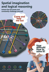 JOYCY Rope Untie Challenge Game Skill-Building for Focus, Logic, and Family Fun Strategy & War Board Game