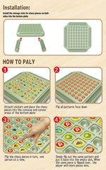 JOYCY Memory Flipped Fun Game Interactive Matching GAME Visual Recognition, Focus, Educational Board Games