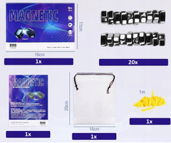 JOYCY Magnetic Attraction Board Game for Kids - Strategy Magnet Games (Magnet Game with Rope)