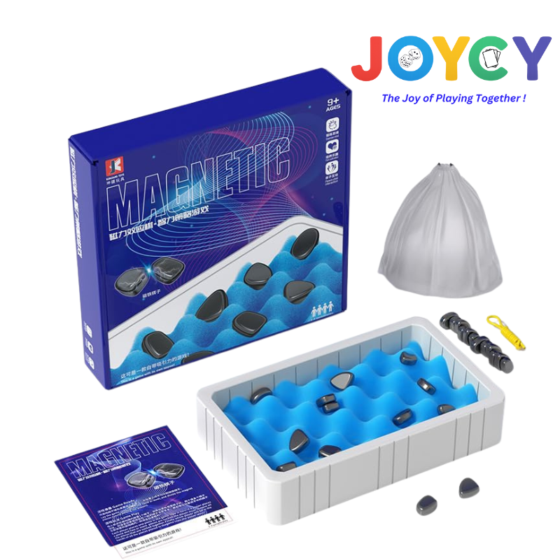 JOYCY Magnetic Board Game for Kids | Game Set with Magnetic Pieces | Fun Strategy Game for Kids & Family | Travel-Friendly Indoor Board Game