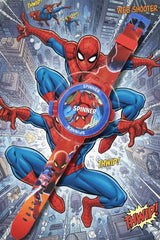 Joycy - Marvel Spider-Man Kids Digital Spinner & Projection Watch | Red & Blue Superhero Toy Watch with Rotating Bezel & Flip-Up Projector | Fun Action Images | Best Gift for Boys Ages 3+