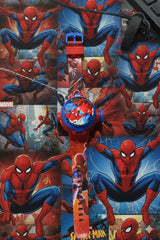 Joycy - Marvel Spider-Man Kids Digital Spinner & Projection Watch | Red & Blue Superhero Toy Watch with Rotating Bezel & Flip-Up Projector | Fun Action Images | Best Gift for Boys Ages 3+