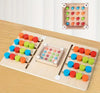 JOYCY Four Color Battle Game – Montessori-Inspired Wooden Logic Puzzle Educational Board Games
